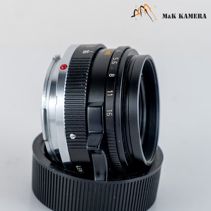 LEITZ Leica Summicron-M 35mm/F2.0 E39 6E/ Elements Lens Yr.1974 Canada #88740