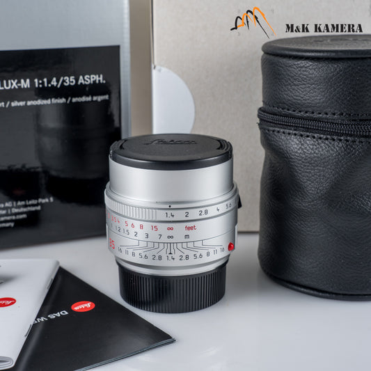 Leica Summilux-M 35mm/F1.4 E46 ASPH/ FLE II Silver Lens Germany 11727 #24010
