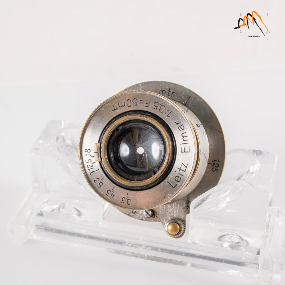 Leica Elmar L39 50mm/F3.5 Nickel plated Lens LTM Germany Nickel #11493