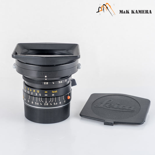Leica Elmarit-M 24mm/F2.8 ASPH Black Lens Yr.1996 Germany 11878 #12125