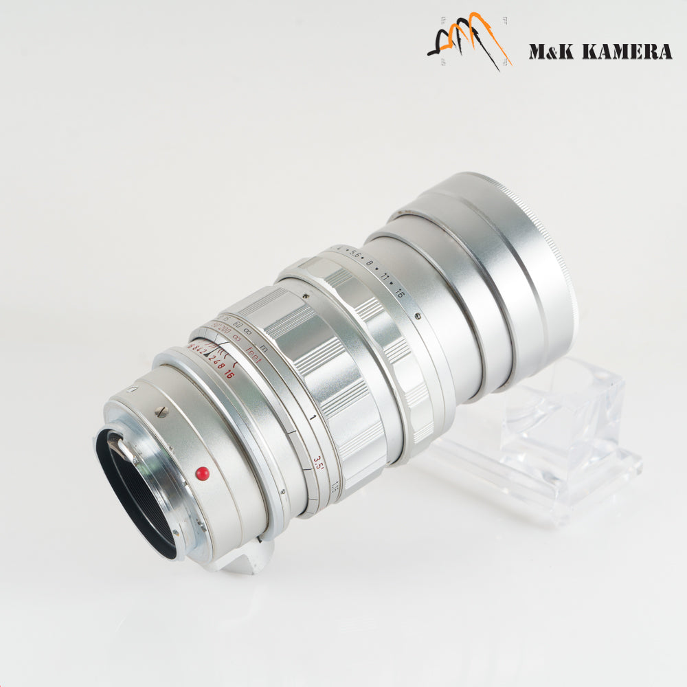 LEITZ Leica Summicron M 90mm/F2.0 Ver.I V.1 Silver Lens Yr.1960 Canada #23275