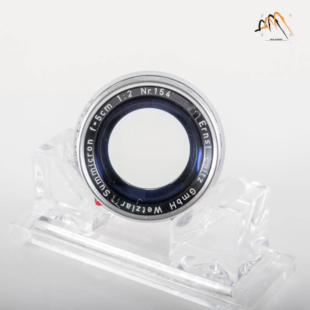 LEITZ Leica Summicron M 50mm/F2.0 Rigid V2 Ver.II Lens Yr.1957 Germany #23613
