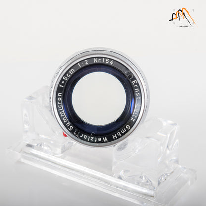 LEITZ Leica Summicron M 50mm/F2.0 Rigid V2 Ver.II Lens Yr.1957 Germany #23613