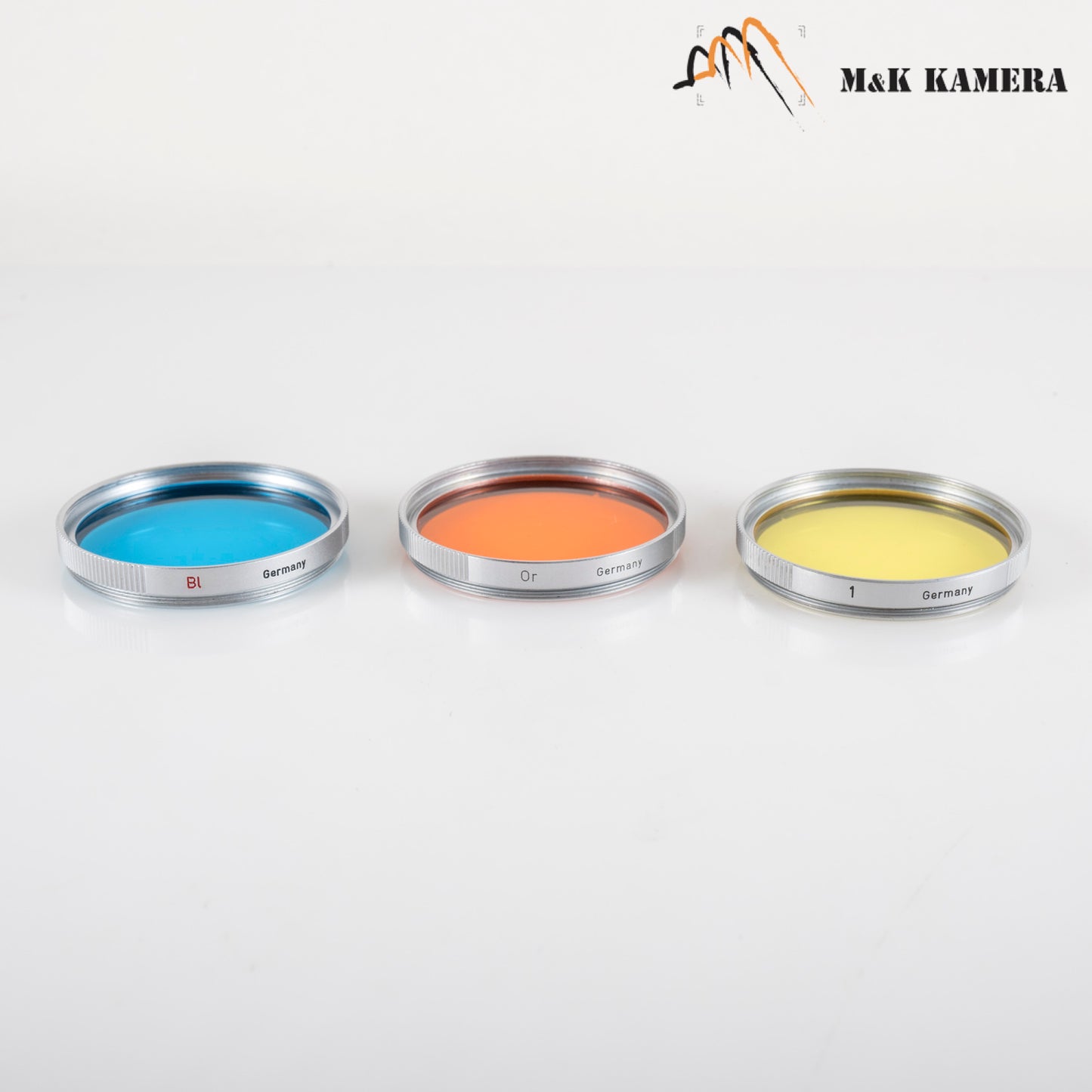 Leica E39 39mm Colour Filter set Orange Yellow Blue #12011