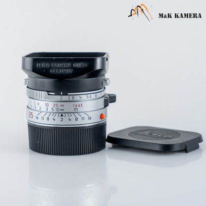 Leica Summicron-M 35mm/F2.0 Ver.4 7 Elements Rare Silver Lens Yr.1993 11311 #23908