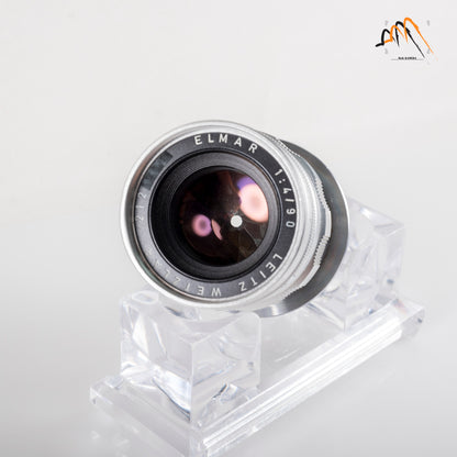 LEITZ Leica Elmar M 90mm/F4.0 E39 Ver.II V2/ 3 Elements Silver Lens Yr.1965 Germany 11830 #23668