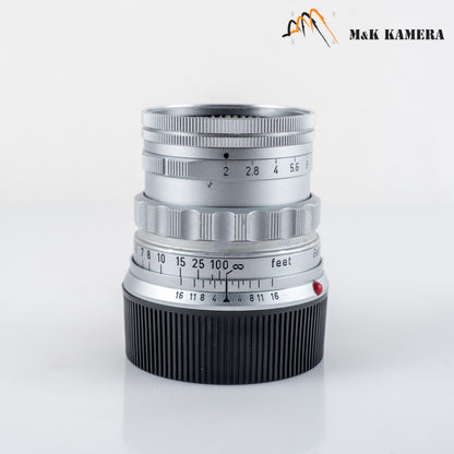 LEITZ Leica Summicron M 50mm/F2.0 Rigid V2 Ver.II Lens Yr.1957 Germany #24017