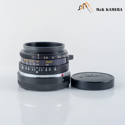 LEITZ Leica Summicron-M 35mm/F2.0 E39 6E/ Elements Lens Yr.1977 Canada #23914