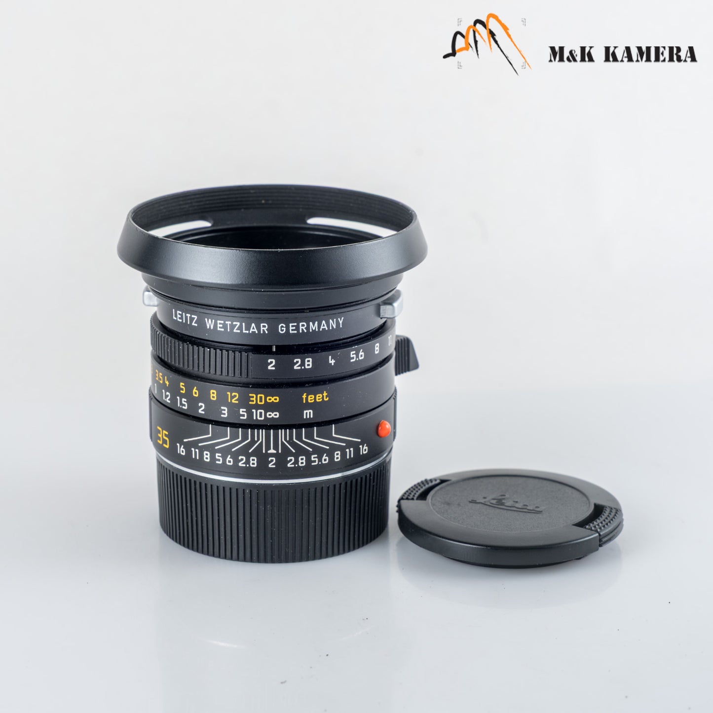 Leica Summicron-M 35mm/F2.0 ASPH/ 11879 Black + hood 12504 11879 #88924