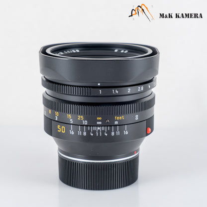 Leica Noctilux-M 50mm/F1.0 E60 V4 Ver.IV Lens Yr.2001 Canada 11822 #12128