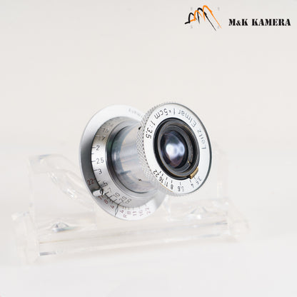 LEITZ Leica Elmar L39 50mm/F3.5 Lens Yr.1952 LTM Germany #10511