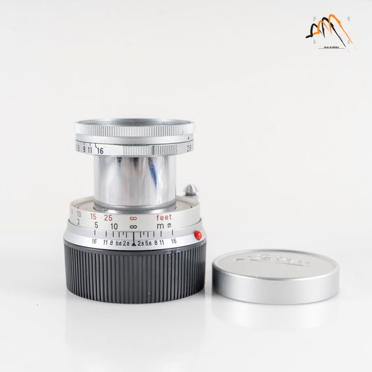 LEITZ Leica Elmar M 50mm/F2.8 Ver.I Silver Lens Yr.1966 Germany #11287