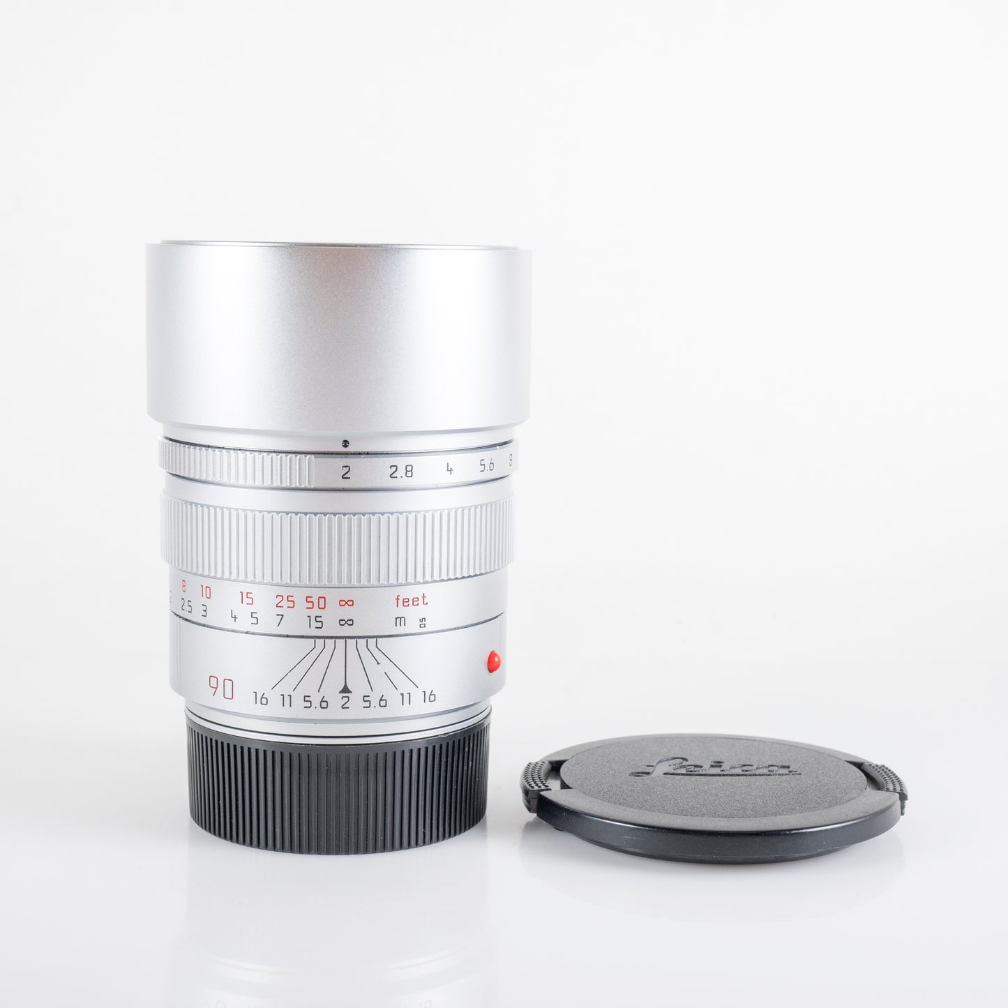 Leica Summicron-M 90mm/F2.0 E55 Ver.II Pre-Asph Silver Lens Yr.1993 Canada 11137 #11965
