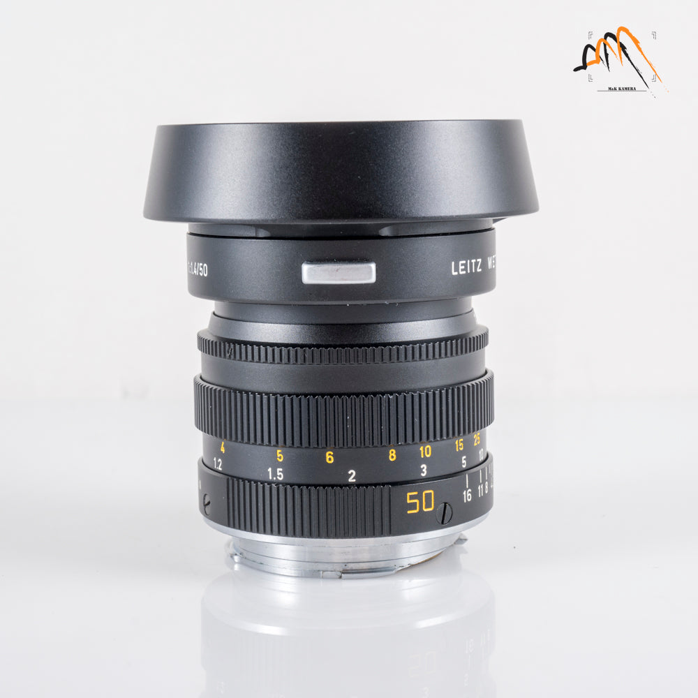 Leica Summilux M 50mm/F1.4 E43 Ver.II V2 Black with hood 12586