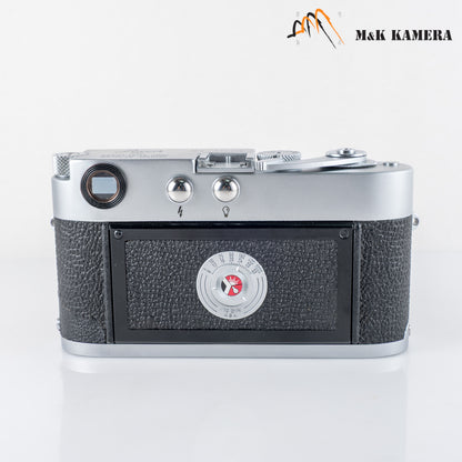Leica M2 Round Button Rewind Silver Film Rangefinder Camera #24015