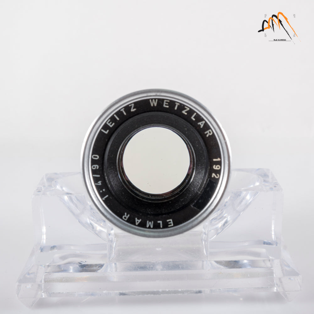 LEITZ Leica Elmar L39 90mm/F4.0 Ver.II V2/ 3 Elements Silver Lens Yr.1962 LTM Germany L39 #23733