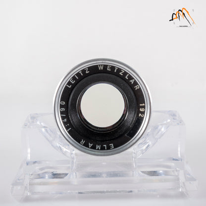 LEITZ Leica Elmar L39 90mm/F4.0 Ver.II V2/ 3 Elements Silver Lens Yr.1962 LTM Germany L39 #23733