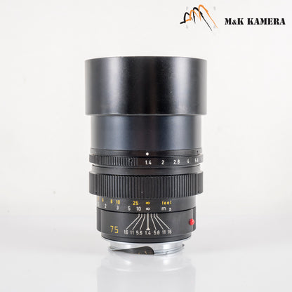 LEITZ Leica Summilux-M 75mm/F1.4 Ver.II Lens Yr.1983 Canada 11815 #12042