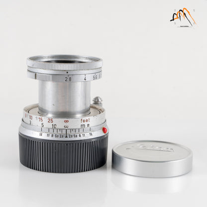 LEITZ Leica Elmar M 50mm/F2.8 Ver.I Silver Lens Yr.1963 Germany #11288