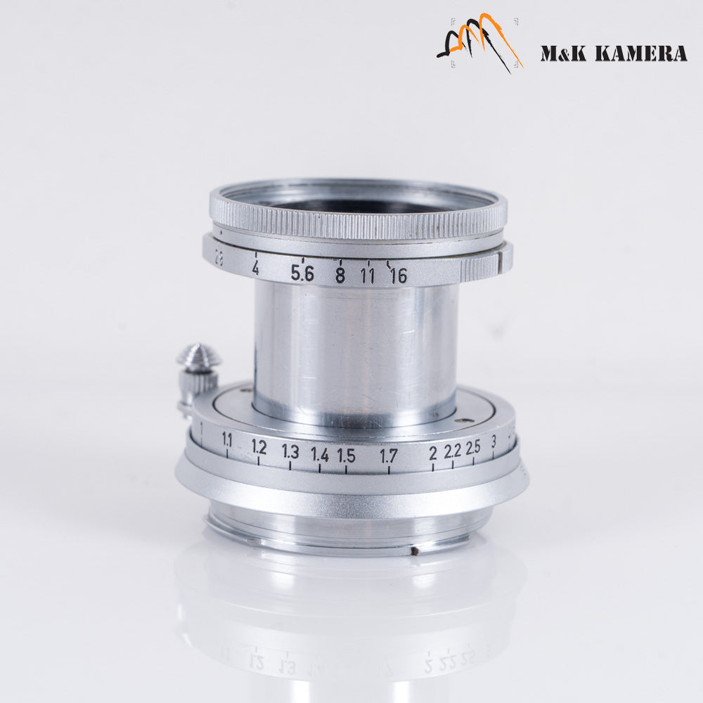 LEITZ Leica Elmar M 50mm/F2.8 Ver.I Silver Lens Yr.1960 Germany #10702