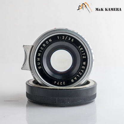 LEITZ Leica Summicron-M 35mm/F2.0 Ver.I 8 Elements Lens Yr.1968 Germany #12148