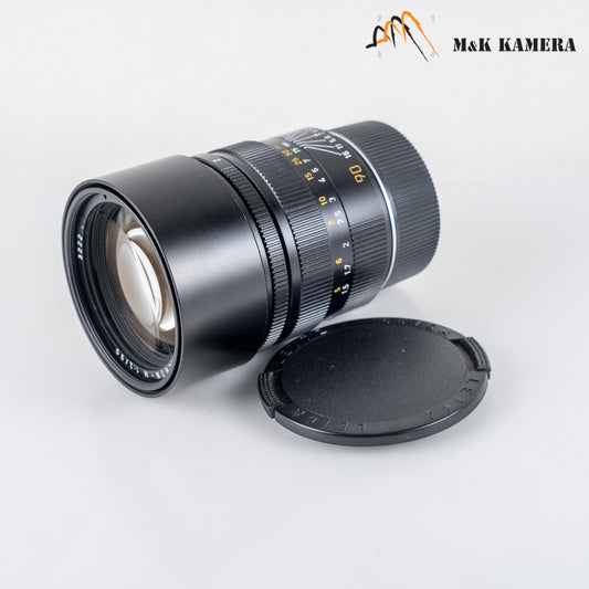 LEITZ Leica Summicron-M 90mm/F2.0 E55 Pre-Asph/ Ver.II Black Lens Yr.1982 Canada 11136 #23959