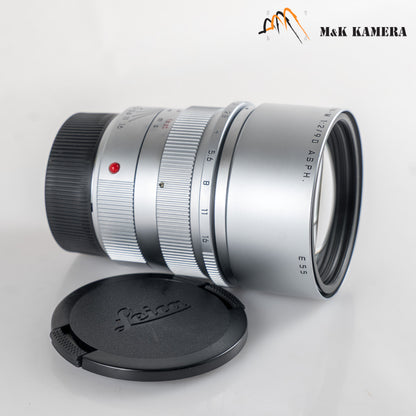 Leica APO-Summicron-M 90mm/F2.0 ASPH Silver 6 bit boxed 11885 #22836