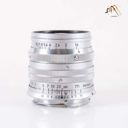 LEITZ Leica Summarit M 50mm/F1.5 Silver Lens Yr.1955 Germany #11297