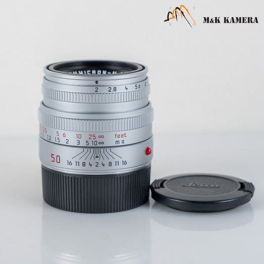 Leica Summicron-M 50mm/F2.0 V Silver Lens Yr.1999 Germany 11816 #23932