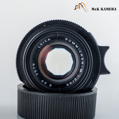 Leica Summicron-M 35mm/F2.0 Ver.4 7 Elements Black Lens Yr.1991 Germany 11310 #23951