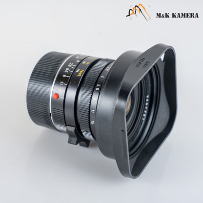 LEITZ Leica Elmarit M 21mm/F2.8 E60 Pre-A Black Lens Yr.1983 Canada #23943