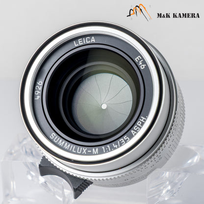 Leica Summilux-M 35mm/F1.4 E46 ASPH/ FLE II Silver Lens Germany 11727 #24029