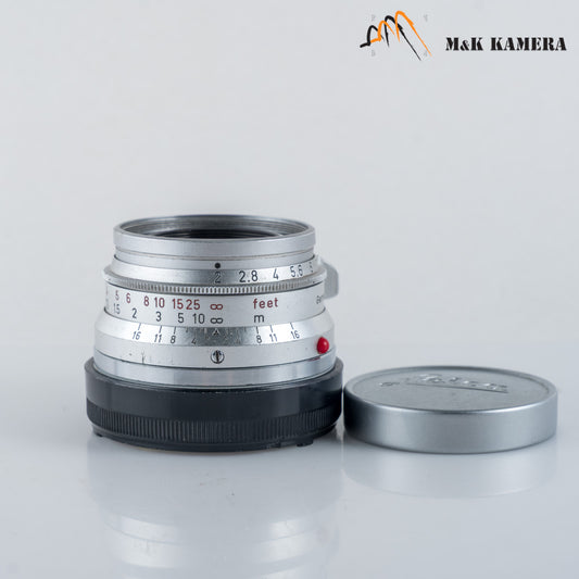 LEITZ Leica Summicron-M 35mm/F2.0 Ver.I 8 Elements Lens Yr.1958 Germany #12074