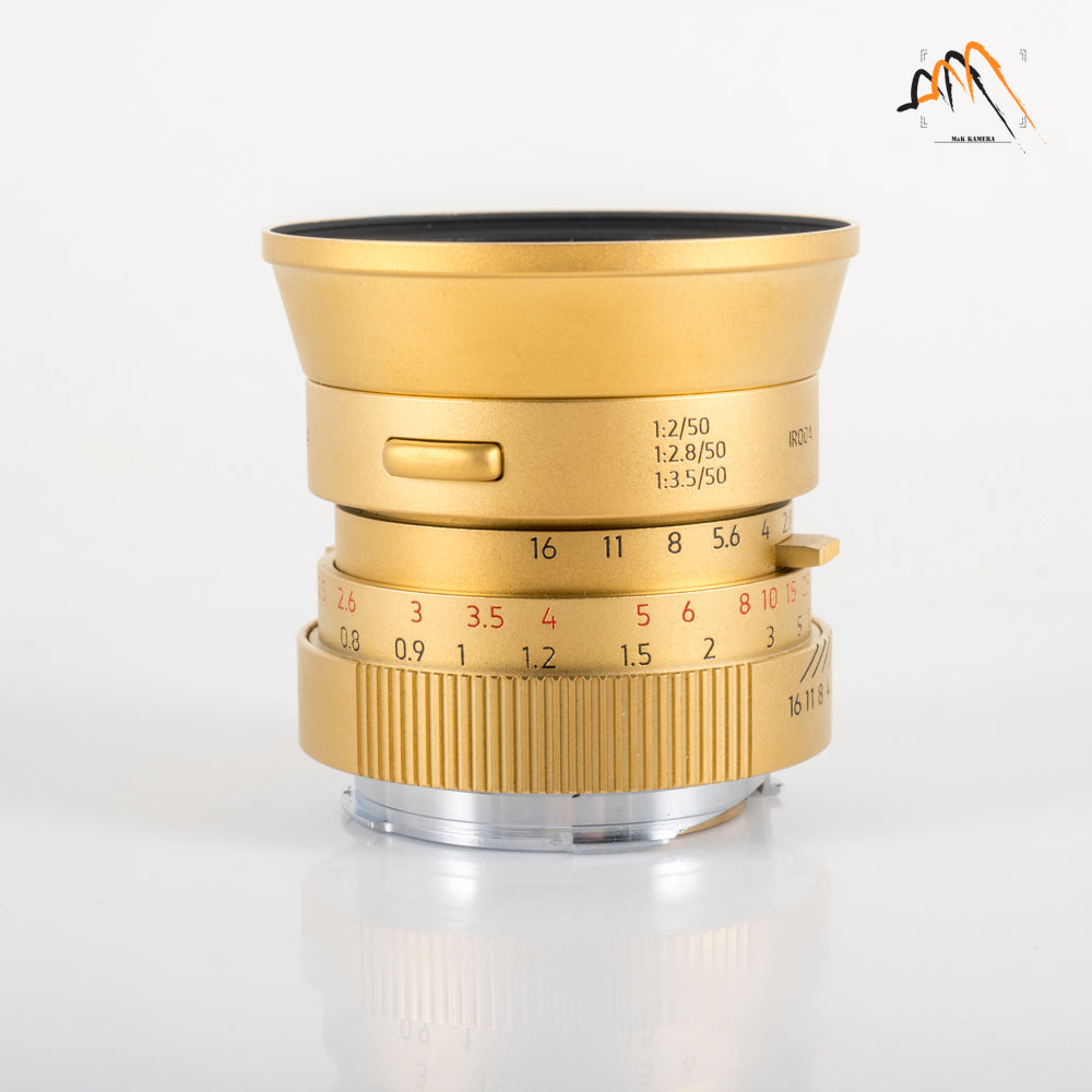 LIGHT LENS LAB V2LC-M 50mm/F2 Gold Lens China #88658