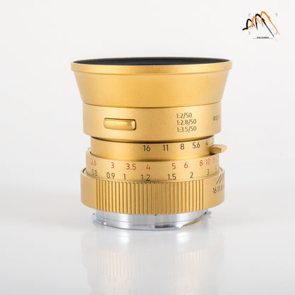 LIGHT LENS LAB V2LC-M 50mm/F2 Gold Lens China #88658