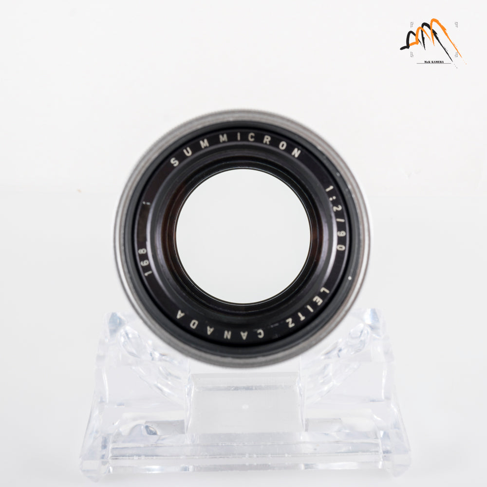 LEITZ Leica Summicron M 90mm/F2.0 Ver.I V.1 Silver Lens Yr.1959 Canada #23496