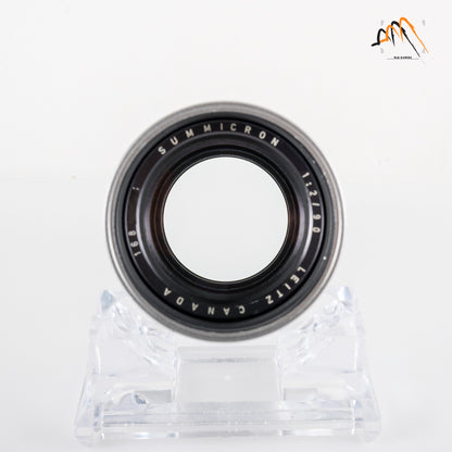 LEITZ Leica Summicron M 90mm/F2.0 Ver.I V.1 Silver Lens Yr.1959 Canada #23496