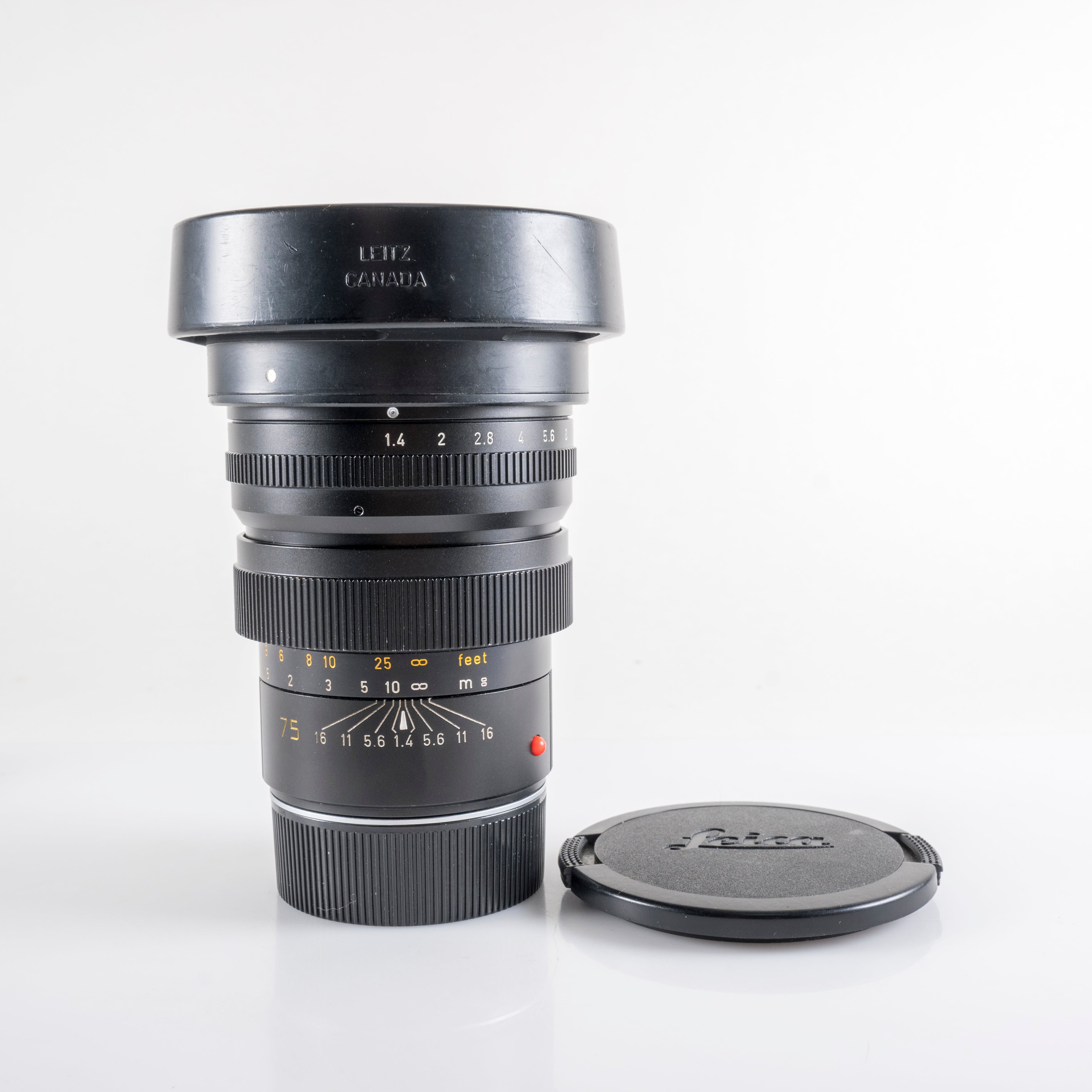 LEITZ Leica Summilux-M 75mm/F1.4 Ver.I Lens Yr.1981 Canada 11814