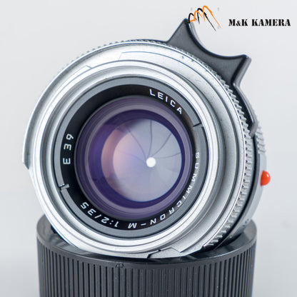 Leica Summicron-M 35mm/F2.0 Ver.4 7 Elements Rare Silver Lens Yr.1993 11311 #23908