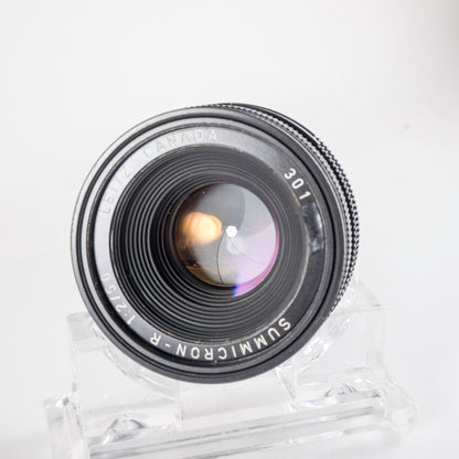 LEITZ Leica Summicron-R 50mm/F2.0 Ver.II V2 Lens Yr.1979 Canada 11215 #11897