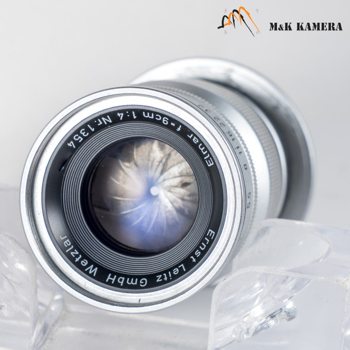 LEITZ Leica Elmar M 90mm/F4.0 Silver Lens Yr.1956 Germany #24048