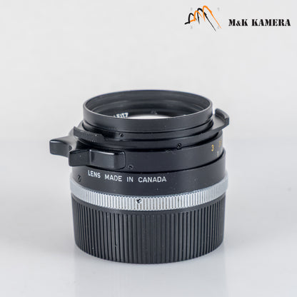 Leica Summilux M 35mm/F1.4 Pre-Asph Black Lens Yr.1986 Canada #88972