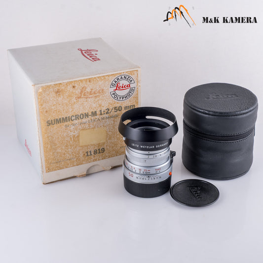 Leica Summicron-M 50mm/F2.0 IV Silver Rare 11825 #88925