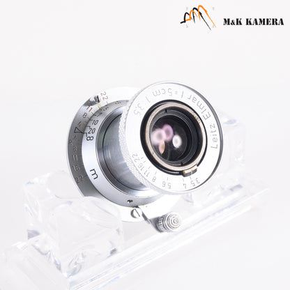 LEITZ Leica Elmar L39 50mm/F3.5 Lens Yr.1954 LTM Germany #10544