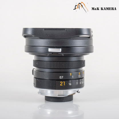 Leica Elmarit M 21mm/F2.8 E60 Pre-A Black Lens Yr.1991 Canada #88904