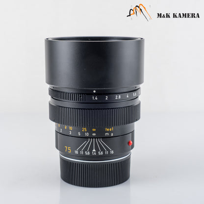 Leica Summilux-M 75mm/F1.4 Ver.II Lens Yr.1988 Canada 11815 #24020
