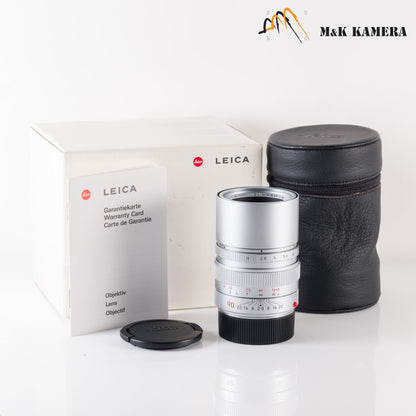 Leica Elmarit-M 90mm/F2.8 E46 Ver.II V2 Silver Lens Yr.1996 Germany 11808 #86135