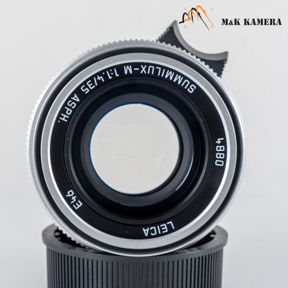 Leica Summilux-M 35mm/F1.4 E46 ASPH/ FLE II Silver Lens Germany 11727 #24010