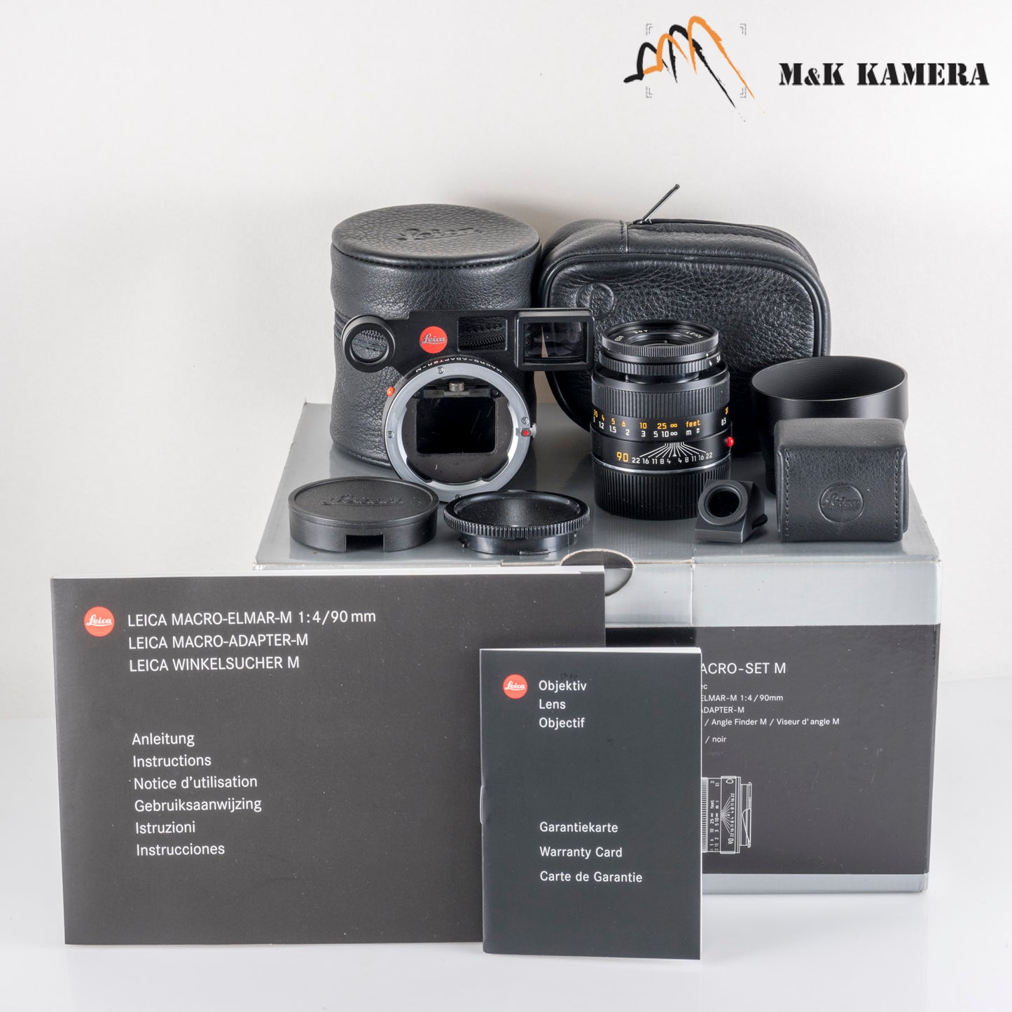 Leica Macro-Elmar-M 90mm/F4.0 Set Black Full set 11629 #88676