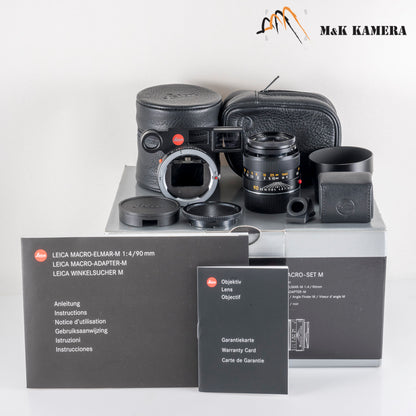 Leica Macro-Elmar-M 90mm/F4.0 Set Black Full set 11629 #88676